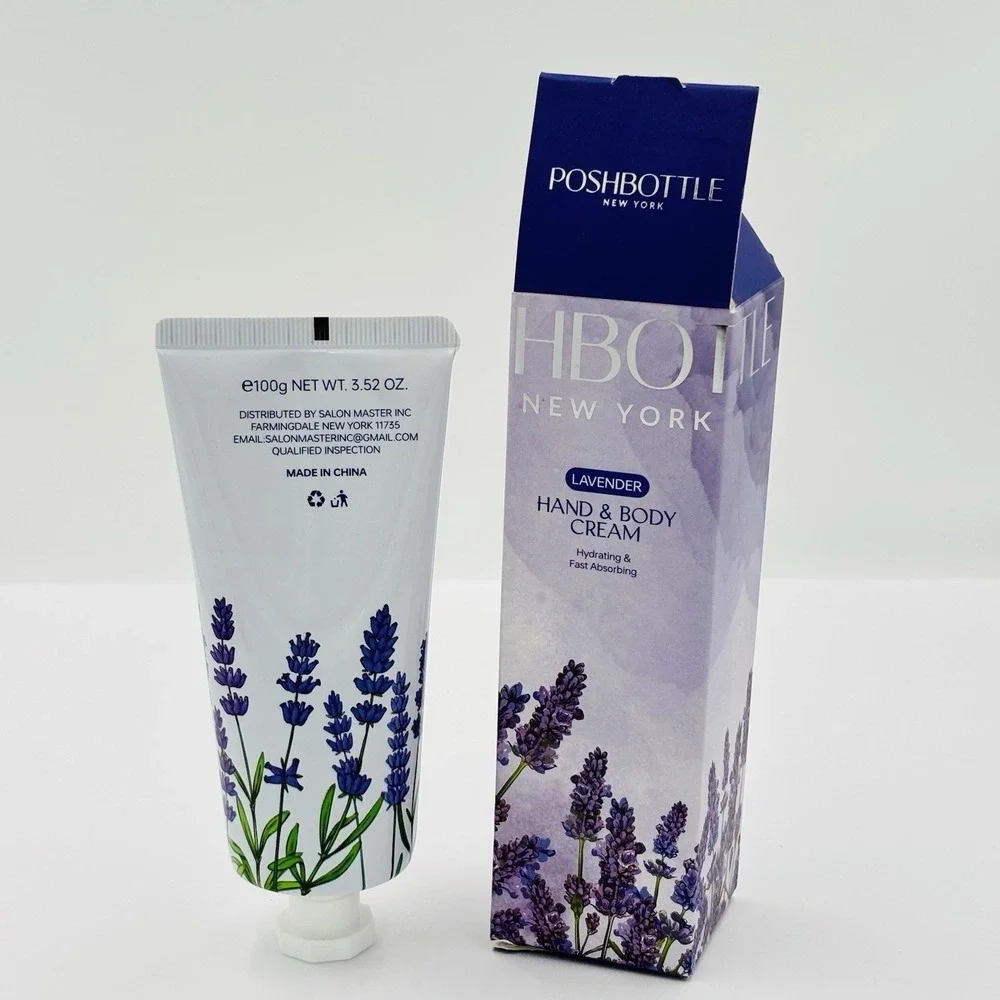 PoshBottle New York Lavender Hand & Body Cream 3.52 Oz New